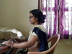 IT Engineer Trishala fucked with partner on super-steamy Silk Saree after a long time