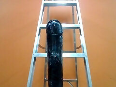 Playing with The Black Destroyer .. so hefty I needed a ladder