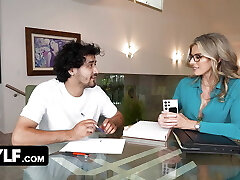 Morally Oblivious Step-mom Motivates Stepson To Study By Pimping Herself And Another Super-fucking-hot MYLF To Him Morally Oblivious Step-mom Motivates Stepson To Study By Pimping Herself And Another Super-fucking-hot MYLF To Him