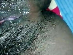 college girl self fingerblasting her hairy pussy