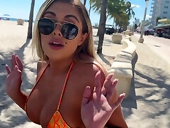 Picked up big-boobed Latina stranger on the beach for one night stand Picked up big-boobed Latina stranger on the beach for one night stand