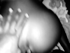 beautiful 18 yo Lets black man Cum on Her Bald Black donk and tummy - Pussy and anal Creampie