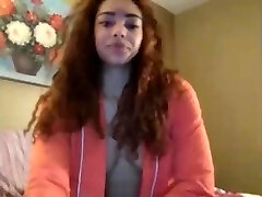 Curly Brown-haired Webcam Teasing (anyone knows her name?)