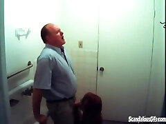 Office cock whore sucks off the boss man