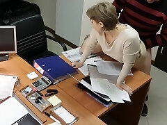 Hot Blonde Secretary Boinked By Boss In Office