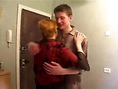 Boy plows mature mom