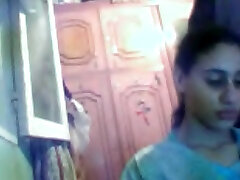 Busty Arab babe gives me handjob in first-timer webcam vid
