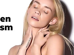 UP CLOSE - How Gals Orgasm With Petite Blonde Khloe Kingsley! SOLO Woman MASTURBATION! FULL SCENE
