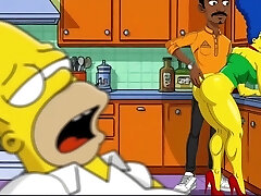 Marge Pulverized While Homer's Takes a Nap - 2D Simpsons Animation
