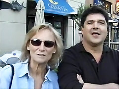 Eve's hubby watches her receive porked by her 1st darksome strapon