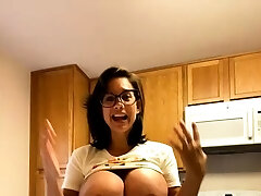 Big-boobed curly brunette with big boobs fucks on couch Big-boobed curly brunette with big boobs fucks on couch