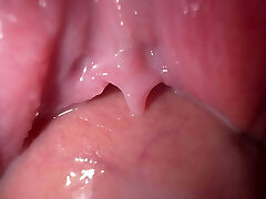 Close-up fuck with teen stepsister, amazing creamy slit