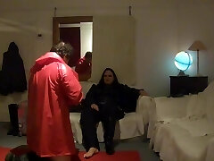 BBW Mistress Lydia Has Slave Lick Vinyl Boots And Soles Clean BBW Mistress Lydia Has Slave Lick Vinyl Boots And Soles Clean