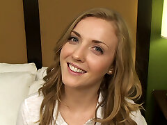 Karla Kush goes all the way in her very first porn