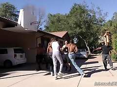 Sex-positive Nina Elle gargles as much black cock as she can Sex-positive Nina Elle gargles as much black cock as she can