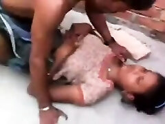 A village girl is having first time intercourse with a local fellow