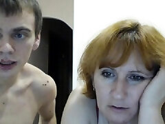 Young redhead lingerie lecturer in a webcam s