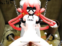 MMD Sex - Public use cockslut.