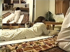 Adorable Jap luvs in spy web cam erotic massage video