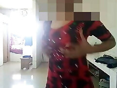 Indian college Girl strokes in the kitchen.