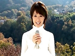 Flippant Japanese newsgirl gets fucked by her colleagues at work