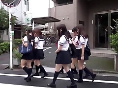 Nipponese Wicked Schoolgirls Upskirt Fetish In Kinky