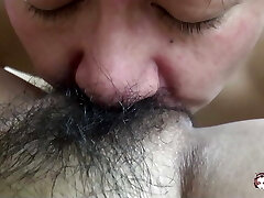 A hefty hook-up toy causes a Japanese wife to cum several times in a row