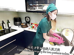 The nurse lady is jammed into her body from behind by the doctor and cums inwards the ass