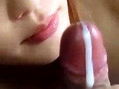 Chinese girl blowjob and popshot