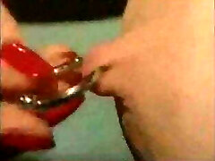 My stunning piercings - Pierced MILF Anita putting her rings in
