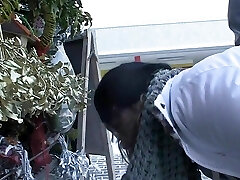 Two guys pick up and shag sexy old mature Two guys pick up and shag sexy old mature