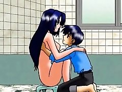 Busty anime mom red-hot riding dick
