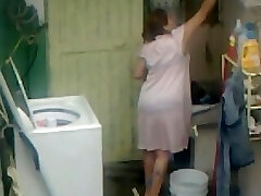 Stagging Aunty Ass Washing ... Giant Butt Chubby Plumper Mom