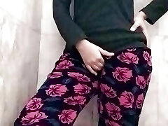 came to my stepmom bathroom, I flash my beefstick near her and start jack off, and she pretends that nothing happened but she