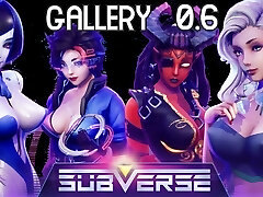 subverse - галерея - все сексуальные сцены - хентай игра - обновление v0.6 - хакер карлик демон робот доктор секс