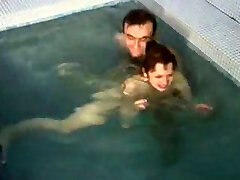 Coed's obscene Russian mummy spends some time with me in sauna