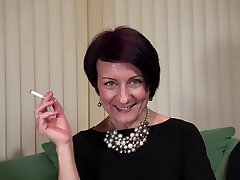 Ravishing mature babe with hairless pussy touching it in an robust solo shoot Ravishing mature babe with hairless pussy touching it in an robust solo shoot