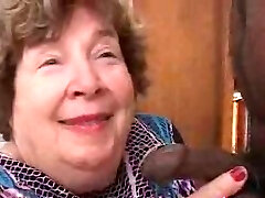 Horny grandmother Nana Funk sucking cock