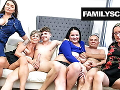 Plowed up Grandpa and Grandson Sunday Orgy