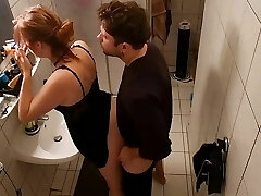 Stepsister Fucked In The Bathroom And Almost Got Caught By Stepmom