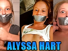 Tiny Redhead Alyssa Hart Duct Tape Gagged In Three Steamy Gag Fetish Videos