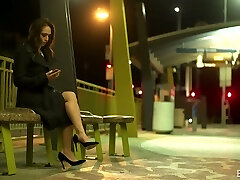 Lovely white hottie eyes covered and bound for wicked sex