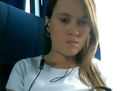 My Girlfriend is masturbating on public transportation and loving every second of it My Girlfriend is masturbating on public transportation and loving every second of it