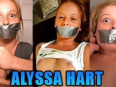 Tiny Redhead Alyssa Hart Duct Tape Gagged In Three Steamy Gag Fetish Videos