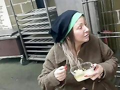 Street Girl dancing bare