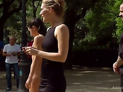 Submissive poor Carolina Abril gets humiliated outdoors and mouthfucked rigid Submissive poor Carolina Abril gets humiliated outdoors and mouthfucked rigid