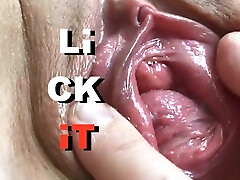 Cum two times in tight cootchie and clean up after himself. Creampie eating. Close-up.