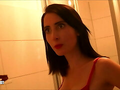 Cuckold munches cum from a stranger