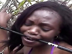 Hard-core interracial black tits gangbang fuck in motel