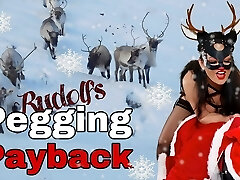 Rudolph Pegs Santa Pegging Payback Miss Raven Training Zero Huge Strapon Strap On Femdom FLR Male Gimp BDSM Restrain Bondage